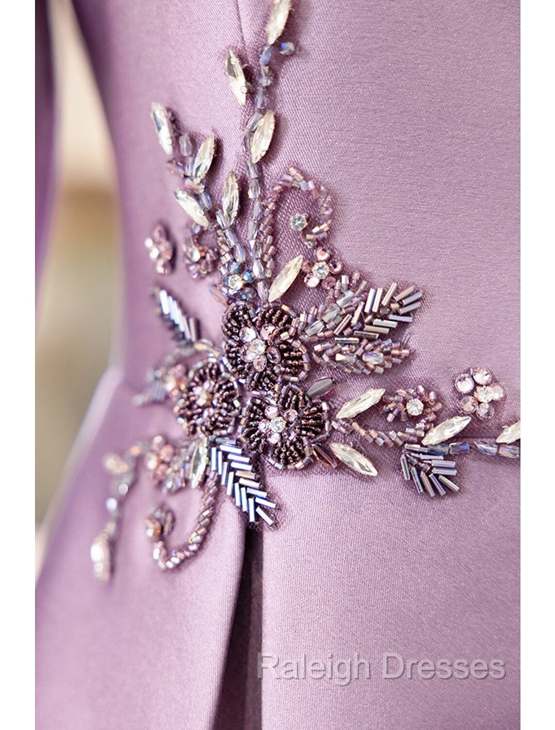 Two Piece Cocktail Dresses Elegant Dress Wedding Party Tea Length Long Sleeve V Neck Satin Mother Of The Bride Dresses