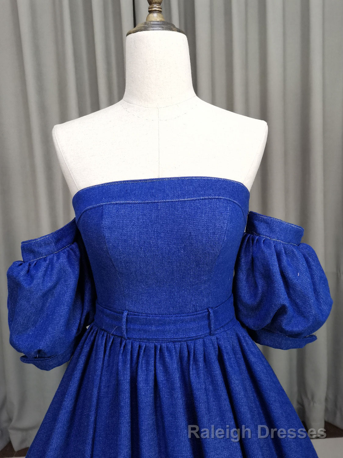 Unique Aline Blue Long Prom Dresses, Blue Long Formal Graduation Dresses