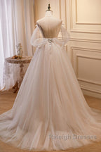 Unique And Noble Ivory Sleeveless Off Shoulder Ball Dress Ivory Sheer Thin Shoulder Strap With Backless Strap Prom Dress