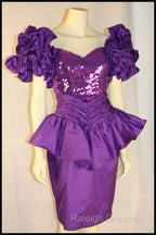 Unique Purple Short Prom Dress, Formal Evening Dress