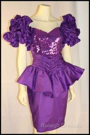 Unique Purple Short Prom Dresseses