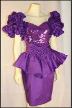 Unique Purple Short Prom Dress, Formal Evening Dress