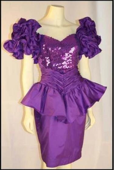 Unique Purple Short Prom Dress, Formal Evening Dress