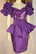 Unique Purple Short Prom Dresseses