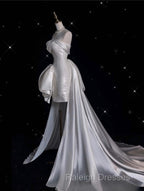 Unique Sheath Strapless Sequin Short White Wedding Dresses Brides Dress