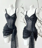 Unique Sheath Straps Sequin Lilac Prom Tight Homecoming Dress 8Th Grad Dance Graduation Dresses Short Hoco Dress
