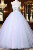 Unique Strapless Sweetheart A Line Wedding Dresses Beaded Bridal Prom Gown