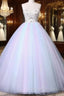 Unique Strapless Sweetheart A Line Wedding Dresses Beaded Bridal Prom Gown