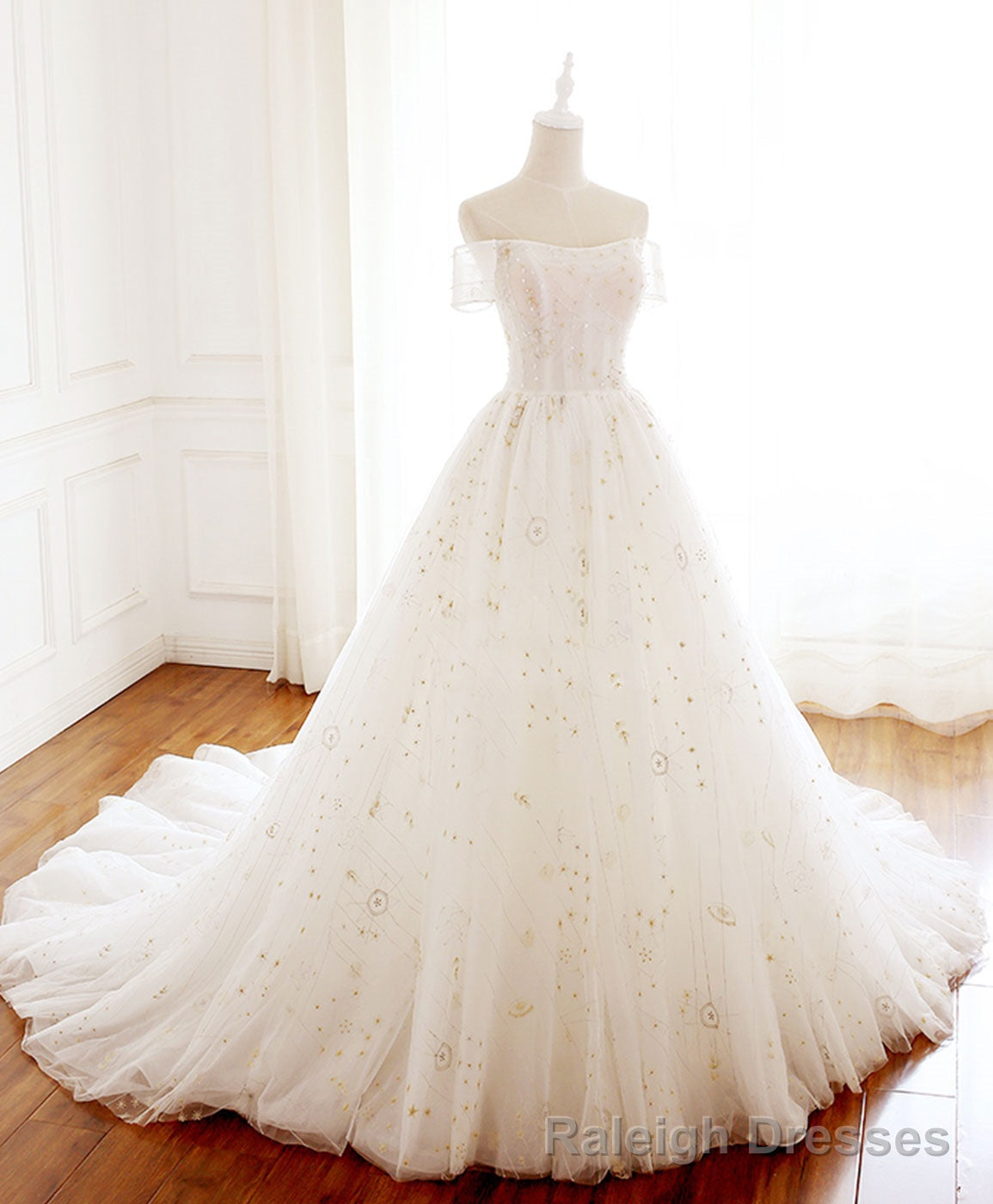Unique Tulle Lace Long Prom Dress Tulle Lace Prom Dress