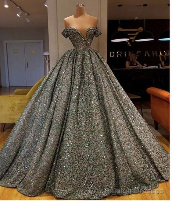 Unique Wedding Gown Sequin Wedding Dress Princess Gown Prom Dress Main image