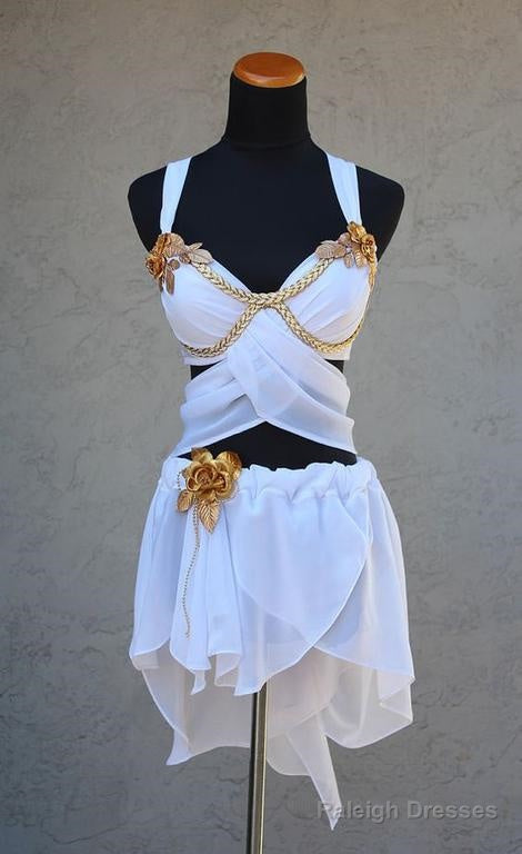 Unique White Chiffon Homecoming Dress Main image