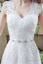V-Neck A-Line Wedding Dresses