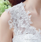 V-Neck A-Line Wedding Dresses