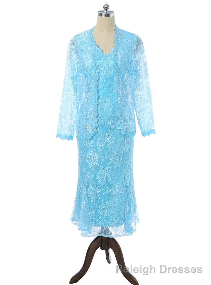 V-neck Ankle Length Lace With Jacket Mother Of The Bride Dresses Main image