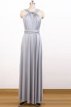 V-Neck Chiffon Long Convertible Bridesmaids Dresses