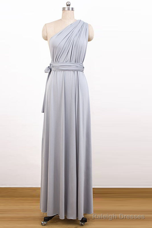 V-Neck Chiffon Long Convertible Bridesmaids Dress