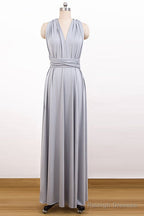 V-Neck Chiffon Long Convertible Bridesmaids Dress