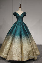 V-Neck Off The Shoulder Sequins Ball Gowns Quinceanera Dresses