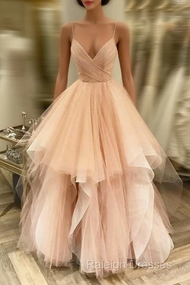 V Neck Organza Ruffles Princess Wedding Gowns  Sexy Main image