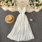 V-Neck, Sexy Backless,Resort Style, Halter Dress Prom Dresses