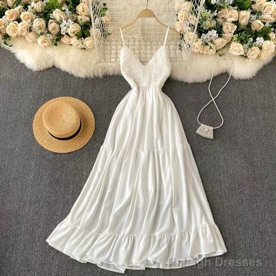 V-Neck, Sexy Backless,Resort Style, Halter Dress Prom Dresses