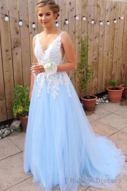 Light Blue Prom Dress, Dresses For Graduation Party, Formal Dress Main image
