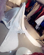 Vintage 1950S Style Satin Ball Gown Wedding Dress Halter Top