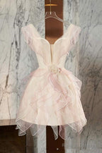 Vintage A-Line Pink Homecoming Dresses 18Th Birthday Outfits