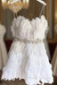 Vintage A Line Satin White Homecoming Dress 18Th Birthday Outfits