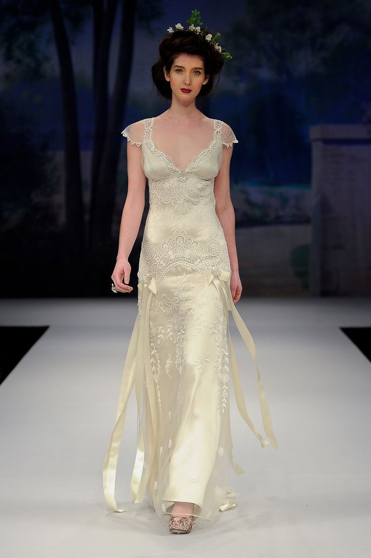 Vintage A-Line Small Flying Sleeves Lace Satin Long Prom Dresses Prom Dresses
