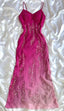 Vintage A-Line Spaghetti Strap Exquisite Beaded Ombre Chiffon Prom Dresses Wedding Guest Dresses