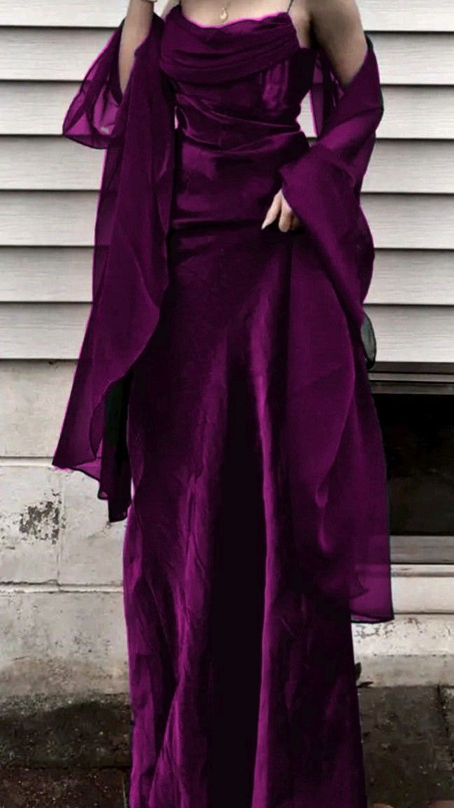 Vintage A-Line Spaghetti Straps Sleeveless Burgundy Prom Dress Long Prom Dresses
