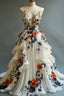 Fairytale A-Line Wedding Dresses Œ¸Chiffon 3D Applique Prom Dresses