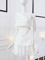Vintage A Line White Lace Homecoming Dress 18Th Birthday Outfits