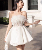 Vintage A Line White Sequin Homecoming Dress 18Th Birthday Outfits