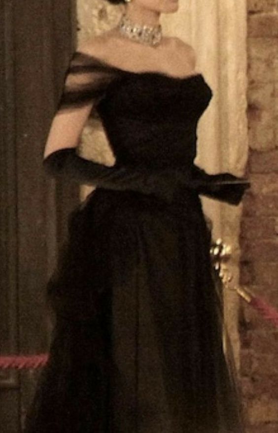 Vintage Ball Gowns Black Birthday Prom Dress Off The Shoulder Prom Dress