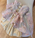 Vintage Ball Gowns Gold Homecoming Dress 18Th Birthday Outfits