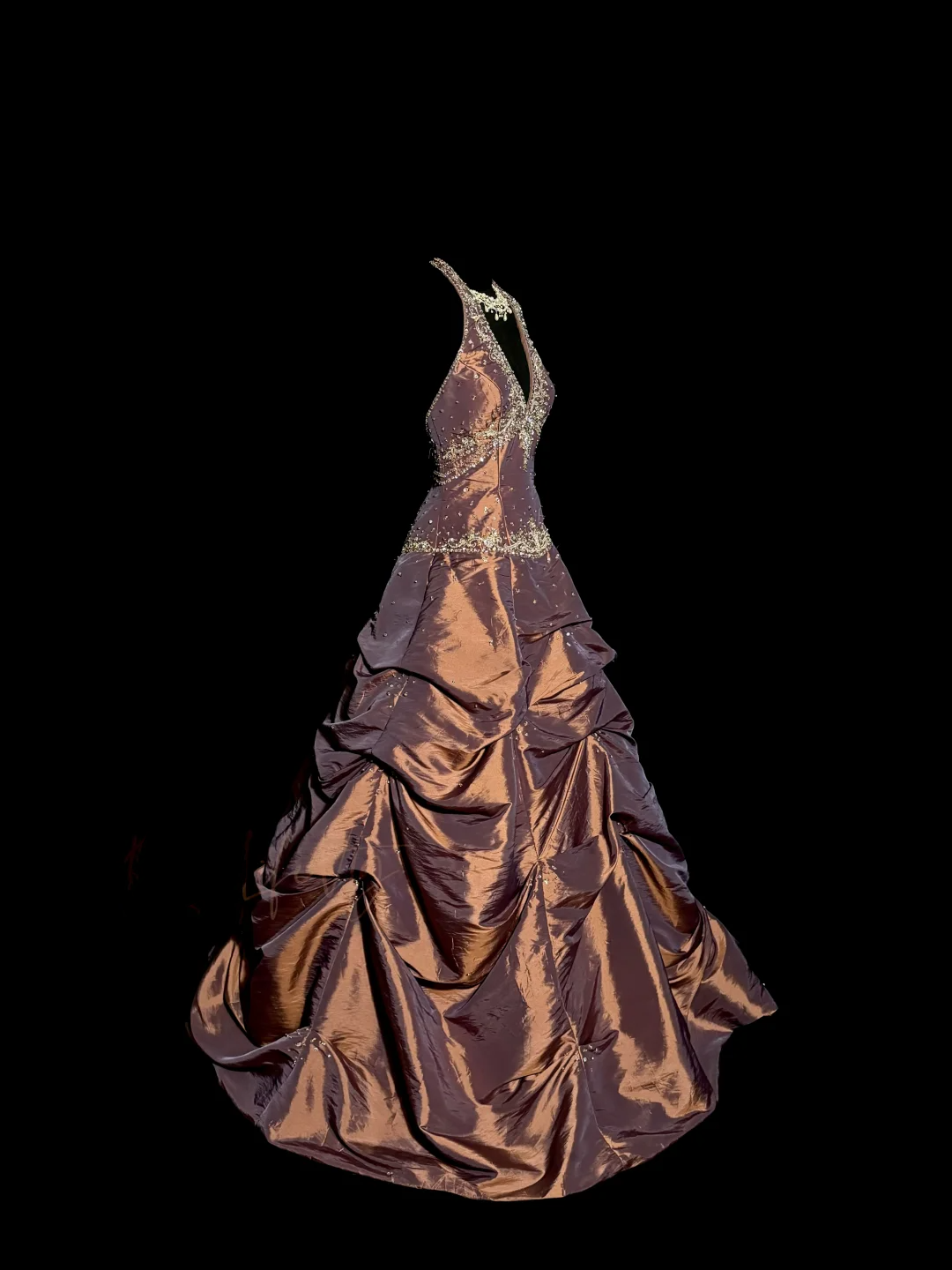Vintage Ball Gowns Halter Brown Sleeveless Long Prom Gowns Fairy Prom Dress