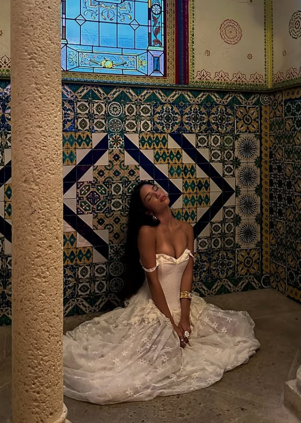 Vintage Ball Gowns Off The Shoulder Satin Lace Prom Dresses Wedding Dresses