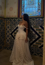 Vintage Ball Gowns Off The Shoulder Satin Lace Prom Dresses Wedding Dresses