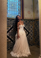 Vintage Ball Gowns Off The Shoulder Satin Lace Prom Dresses Wedding Dresses