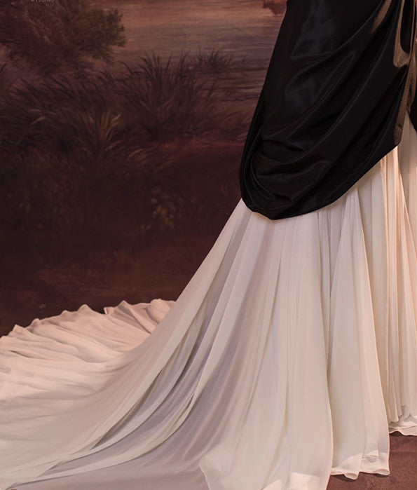 Vintage Ball Gown Spaghetti Straps Black Long Prom Dresses 1950S Retro Evening Dress