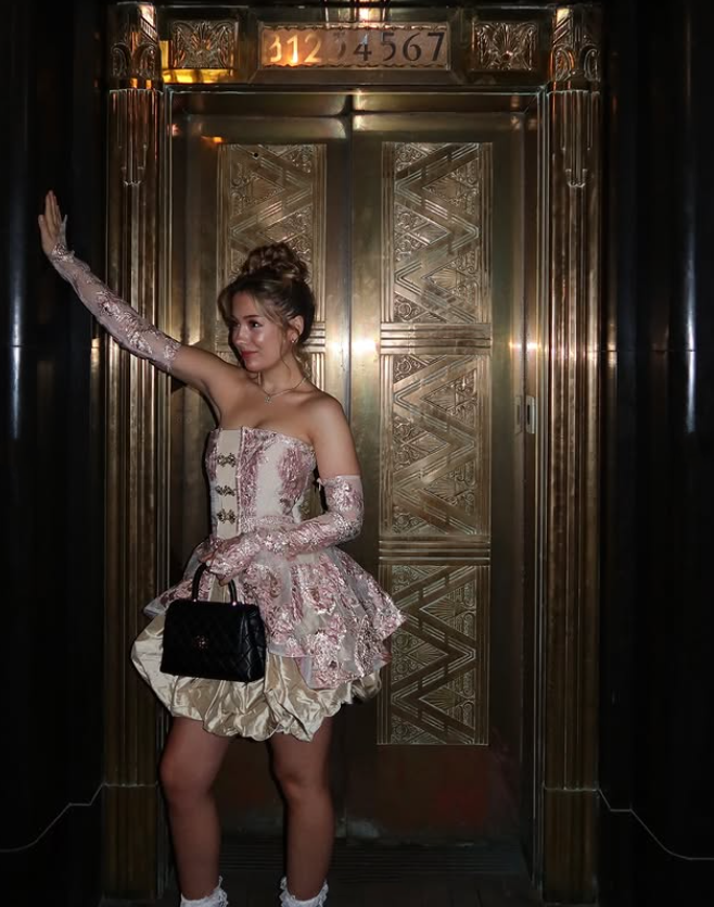 Pink Vintage Elegant Cute Short Mini Prom Dress Gold Homecoming Dress Evening Dress Prom Dress