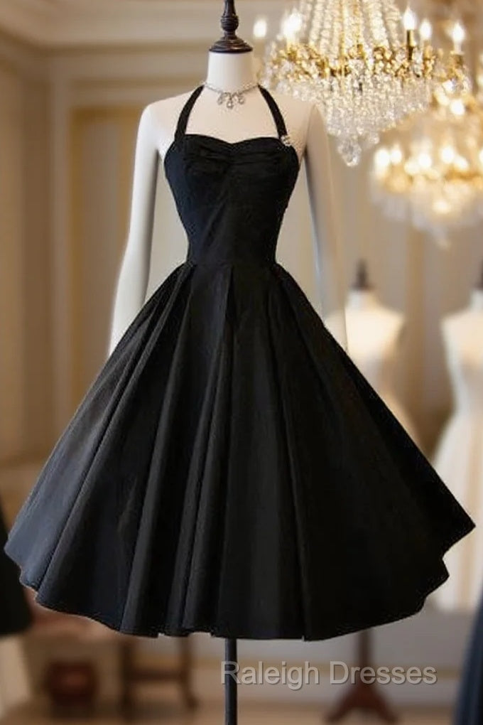 Vintage Black Short Homecoming Dress Main image