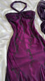 Vintage Blue Chiffon Prom Dress Long Elegant Beaded Prom Dress
