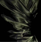 Vintage Emerald Green V-Neck Ruffled Satin Long Formal Prom Dress
