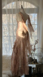 Vintage Prom Dress Sleeveless Long Prom Gown