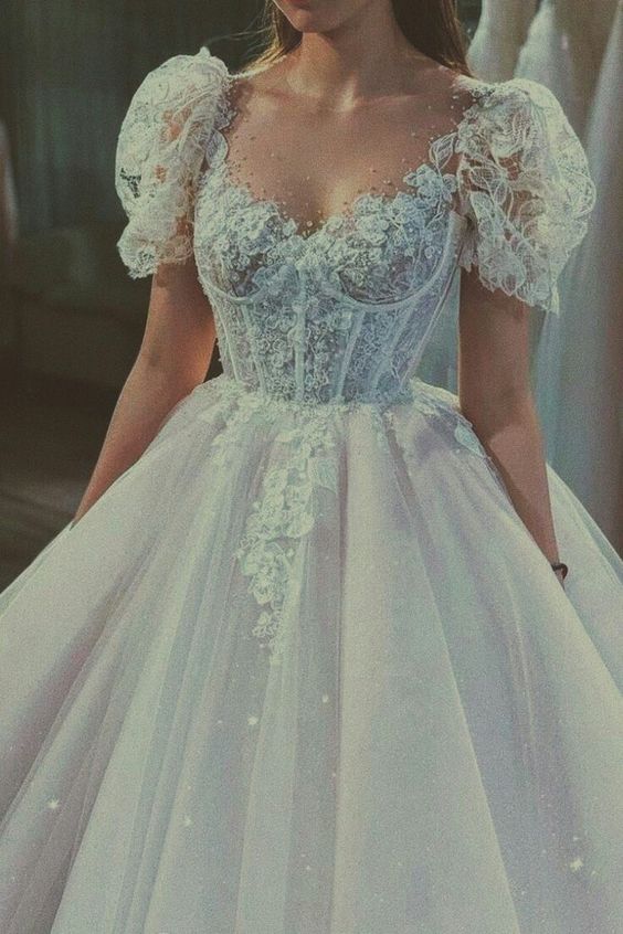 Vintage Fairy Corset Dresses White Long Prom Gowns Wedding Dress Secondary image
