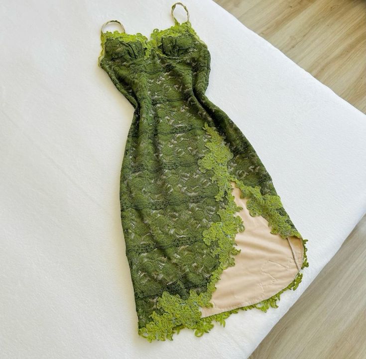 Vintage Green Dresses Lace Prom Dress
