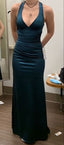 Vintage Mermaid Birthday Party Dresses Navy Blue Long Prom Dresses